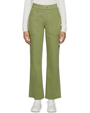 Hue Soft Canvas Utility Pants - Green