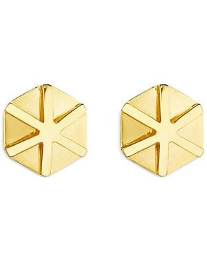 CADAR 18K B Home Star Stud Earrings - Metallic