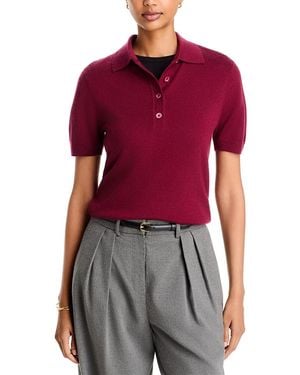 Toccin Rue Cashmere Polo Sweater - Red