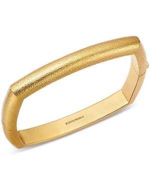 David Webb 18K Hammered Quad Bangle Bracelet - Metallic