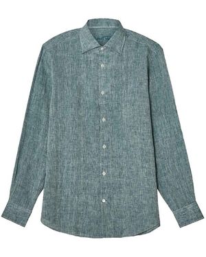 Robert Talbott Morgan Linen Shirt - Blue