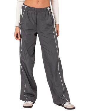 Edikted Scarlot Ribbon Track Pants - Gray