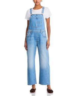 Mother The Halfpipe Ankle Overalls - Blue