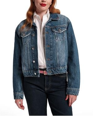 Frances Valentine Taylor Jean Royal Palm Jacket - Blue
