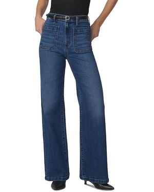 Joe's Jeans The Mia Patch Pocket High Rise Wide Leg Jeans - Blue