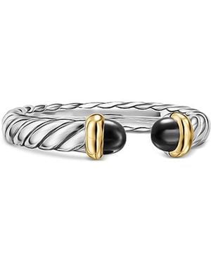 David Yurman Petite Cable Open Ring - White