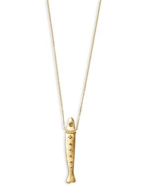 Chan Luu Peridot Fish Pendant Necklace, 19-21 - Metallic
