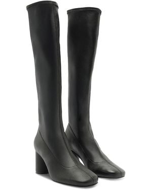 FARM Rio Classic Leather Knee High Boots - Black