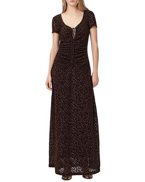 AllSaints Gabby Mesh Dress - Purple