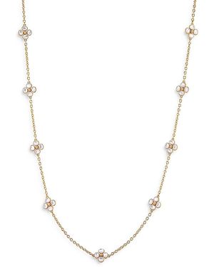 Capucine de Wulf Berry Clover Mother Of Pearl Double Sided Necklace - Metallic