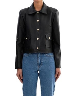 Lamarque Francesca Leather Jacket - Black