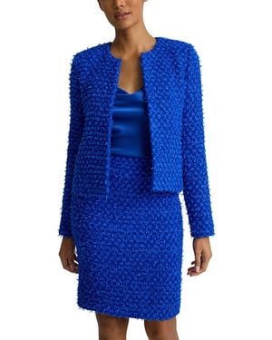 St. John Tonal Paper Eyelash Jacket - Blue