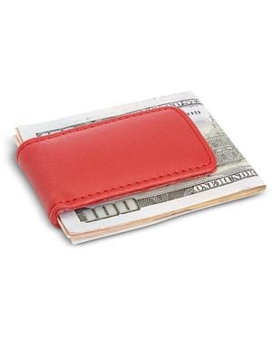 ROYCE New York Leather Magnetic Money Clip - Red