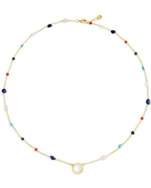 Anabel Aram Milos Bead Station Strand Necklace, 24-25 - Natural