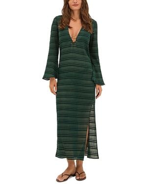 ViX So Lid Cali Cup Dress Swim Cover-Up - Green
