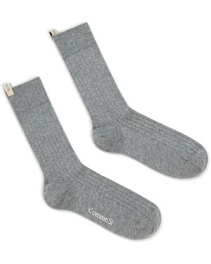 Comme Si The Yves Socks - White