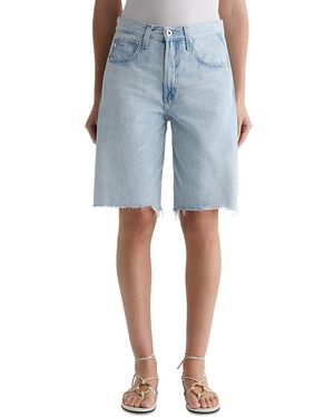 AG Jeans Hattie High Rise Bermuda Shorts - Blue