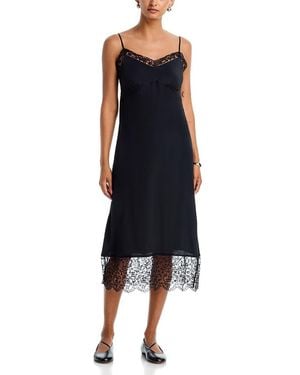 Simone Rocha Lace Trim Slip Dress - Blue