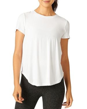 Beyond Yoga On The Down Low Tee - White