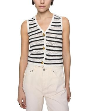 Rebecca Minkoff Vic Stripe Vest - Blue