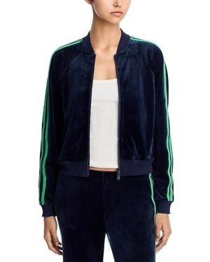 Splits59 Heritage Velour Bomber Jacket - Blue