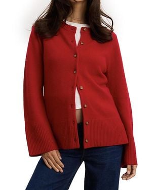 Hatch Collection The Celine Contour Maternity Cardigan - Red