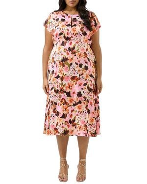 Estelle Atreides Midi Dress - Red
