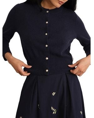 Hobbs Tresco Wool & Cashmere Cardigan - Blue