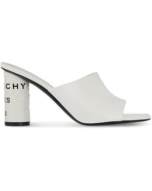 Givenchy High Heel Mules - White