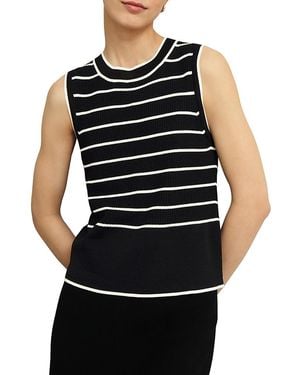 Hobbs Limited Belmont Striped Top - Black