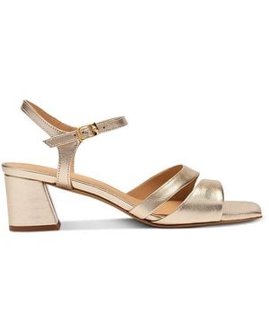 Whistles Cutout Block Heel Sandals - Natural