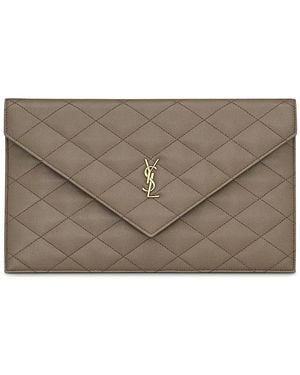 Saint Laurent Paris Pouch - Gray