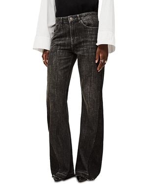 Ba&sh Fadou Mid Rise Flare Jeans - Black
