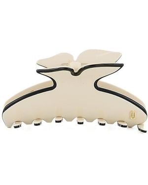 Alexandre De Paris Olympiades Medium Acetate Hair Clip - Metallic