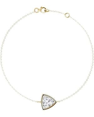 Vrai Bezel Solitaire Bracelet - White