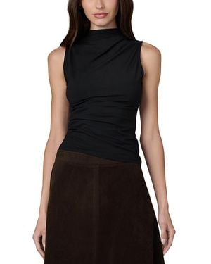 Joe's Jeans The Dove Draped Sleeveless Top - Black