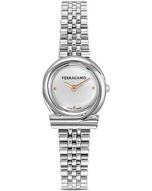 Ferragamo Gancini Twisted Watch, 23Mm - White