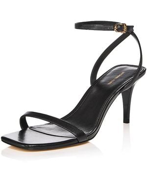 Michael Kors Liana Mid Heel Sandals - Black