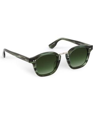 Krewe Campbell Round Sunglasses, 45Mm - Green
