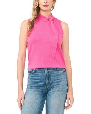 Cece Tie Neck Tank Top - Red