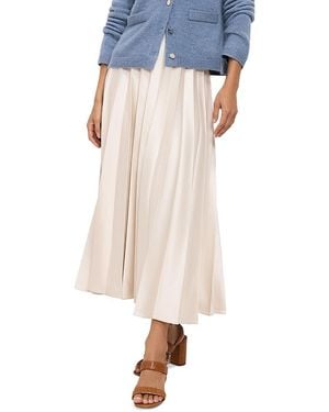 Phase Eight Sybilla Pleated Skirt - Natural
