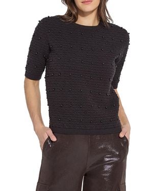 Lyssé Valentina Crewneck Sweater - Black