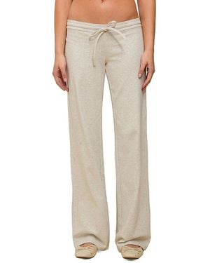 Edikted Claudia Straight Leg Pants - Natural