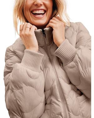 Beyond Yoga Reversible Quilted Jacket - Brown