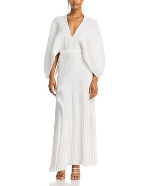 L'idée Versailles Pleated Gown - White