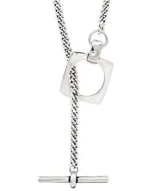 CXC Aldaba Sliding Necklace - White