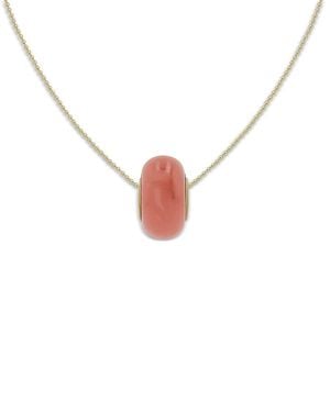 Moon & Meadow 14K Jade Rondelle Pendant Necklace, 16-18 - White