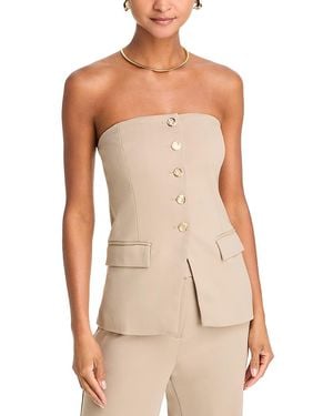 Aqua Knit Strapless Vest - Natural