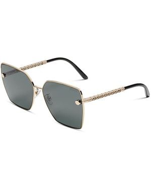 Versace Square Sunglasses, 63Mm - Gray