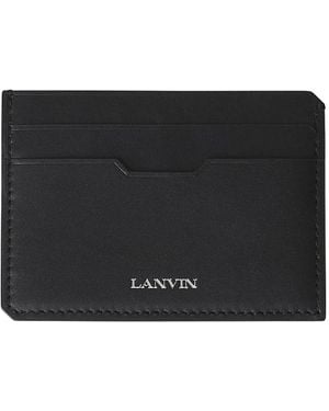 Lanvin Compagnon Leather Cardholder - Black